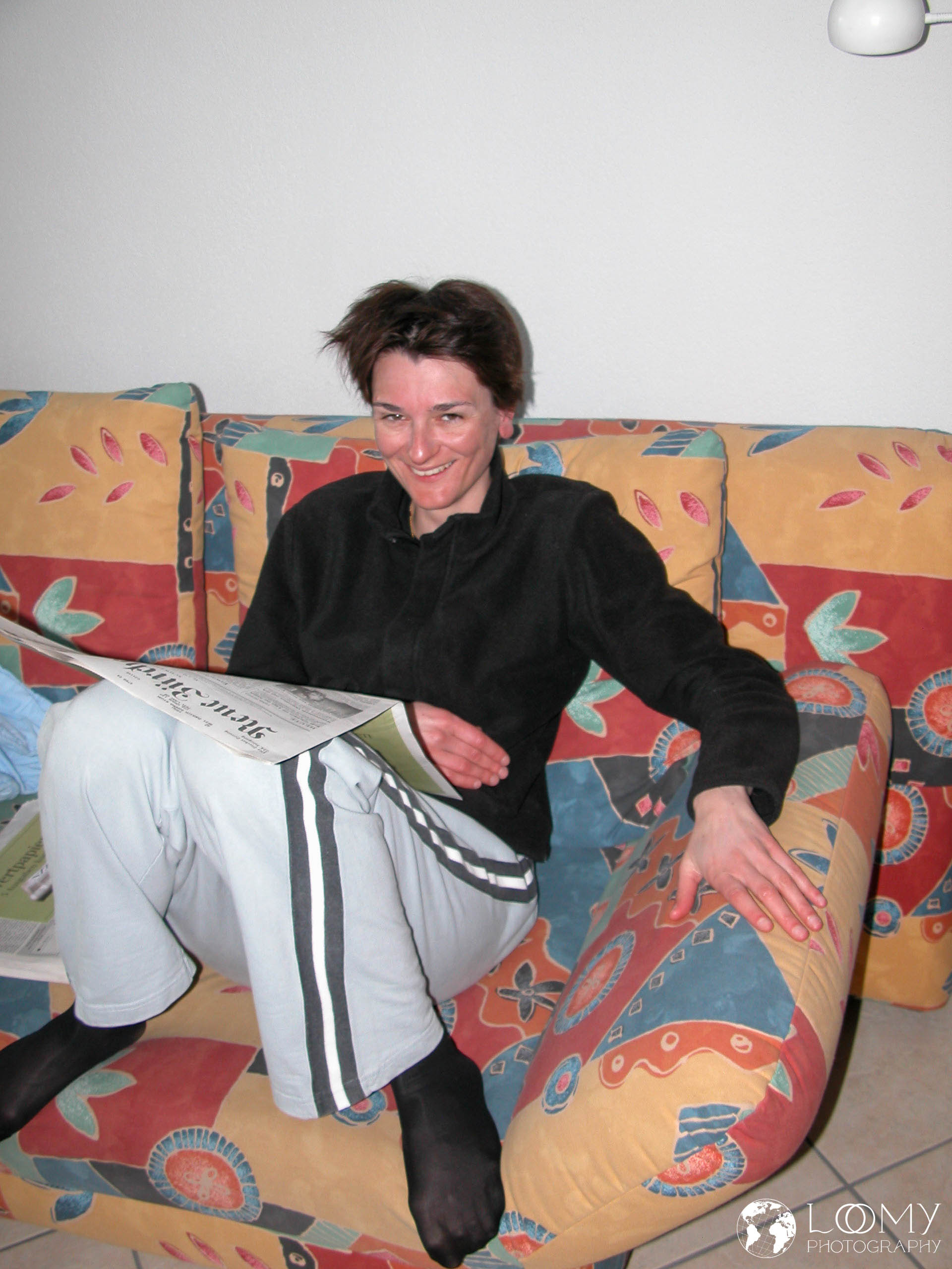 Sandra geschafft wieder zu Hause