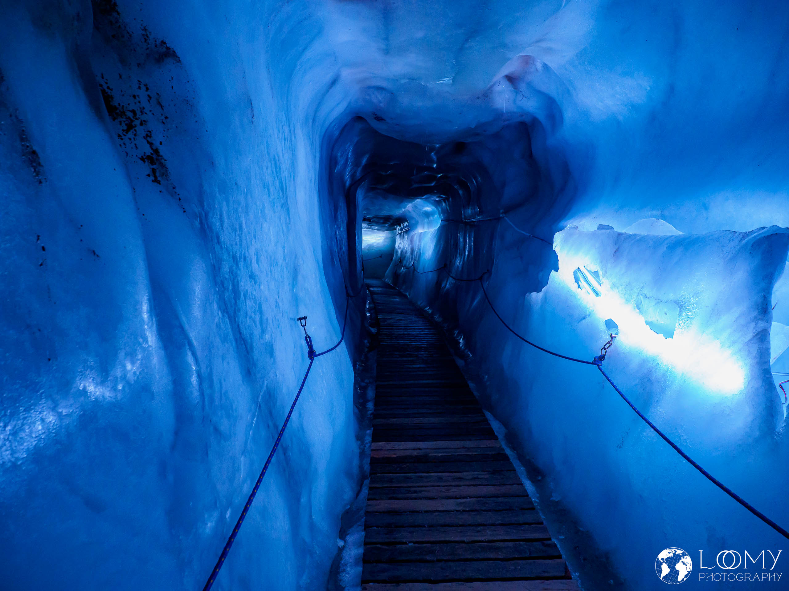 Begehbare Gletscherspalte