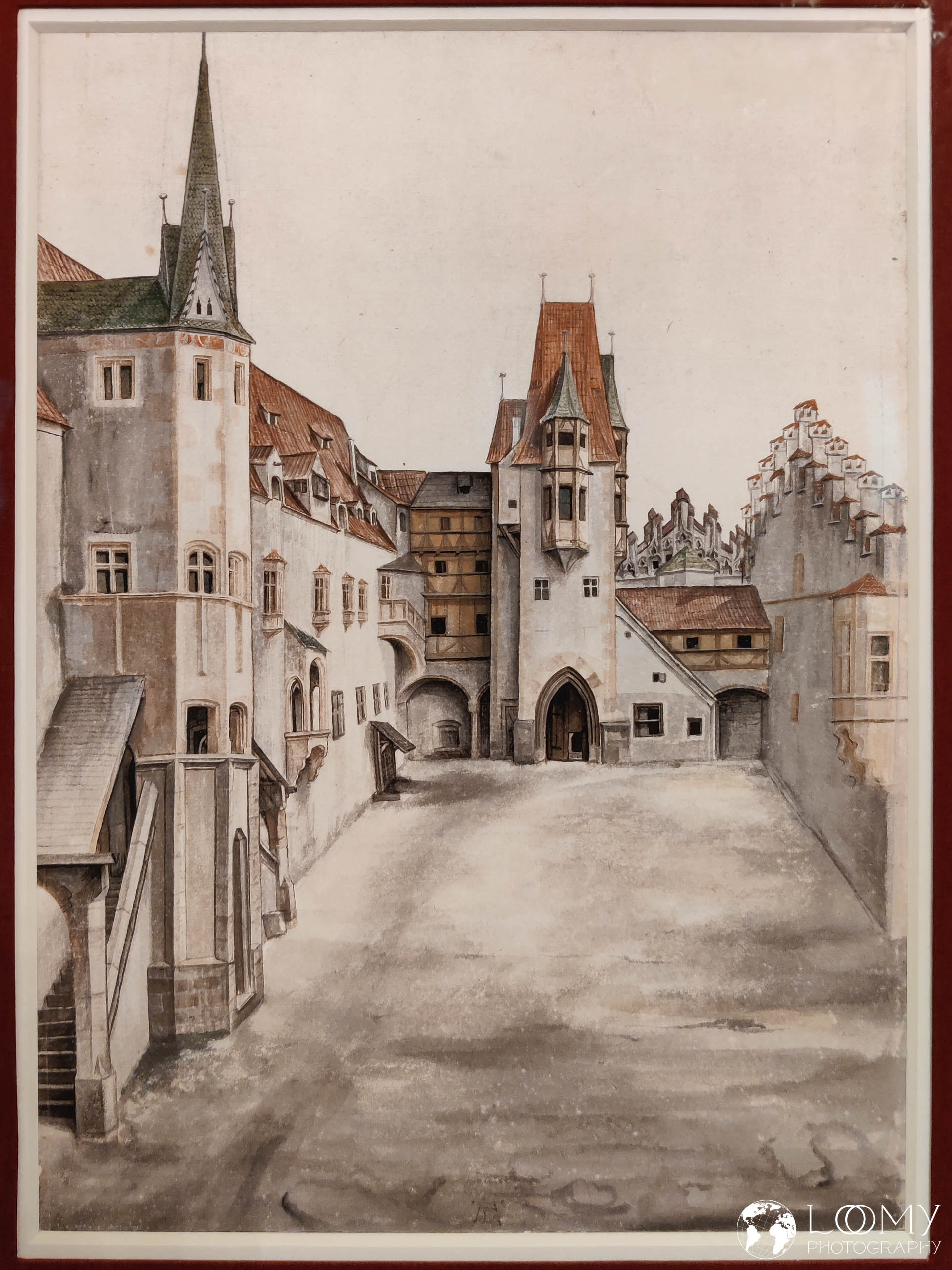 Hof der Innsbrucker Burg (ohne Wolken), 1495