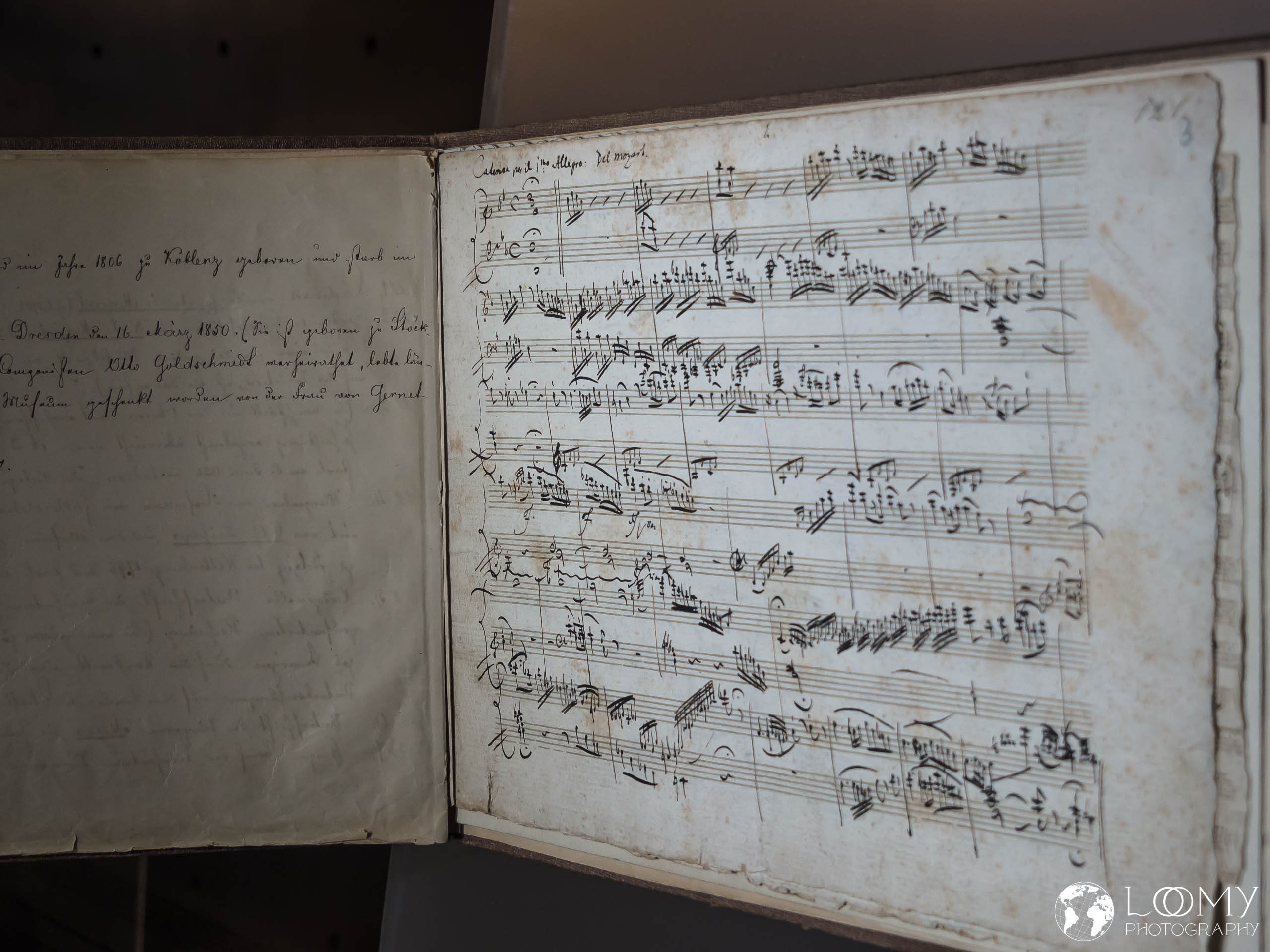 Original eines Mozartwerkes