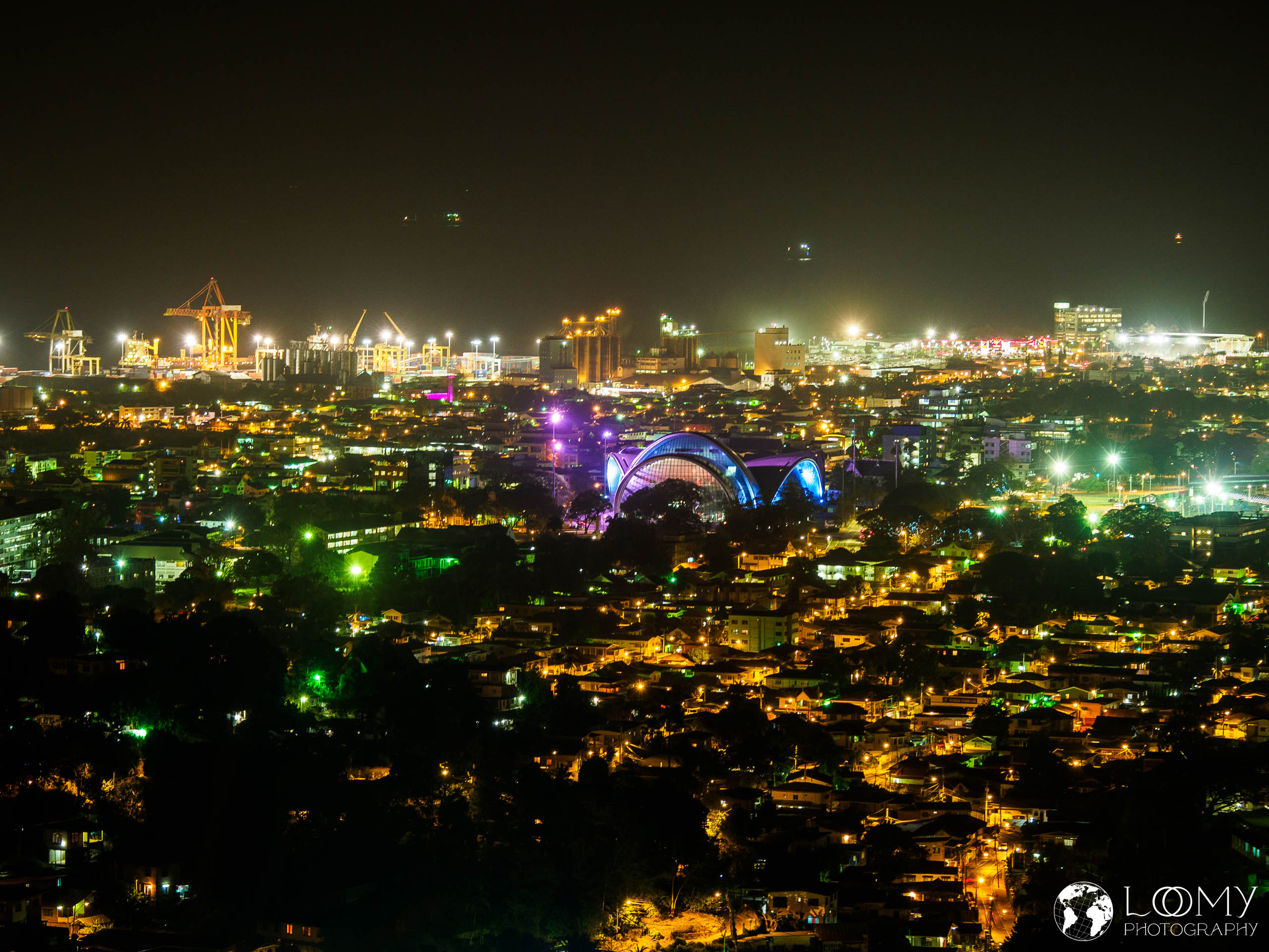 Port of Spain bei Nacht