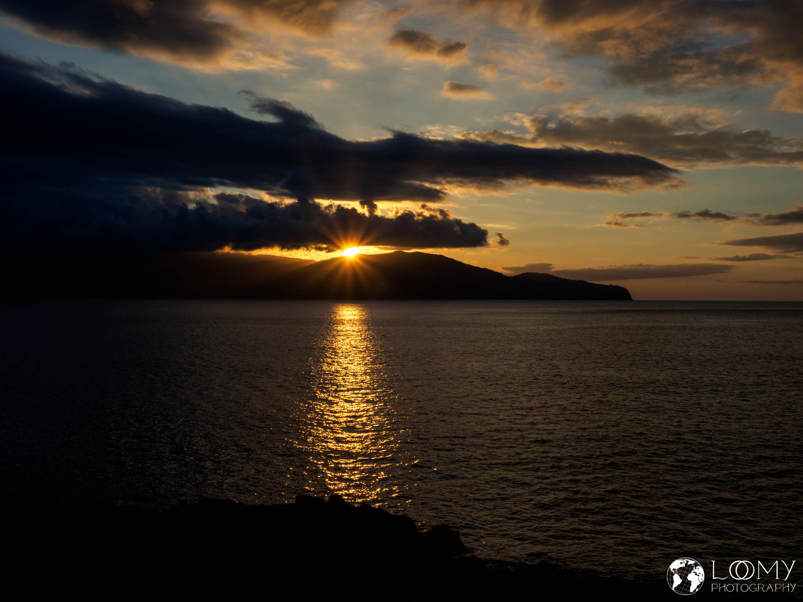 Sonnenuntergang am Balkon