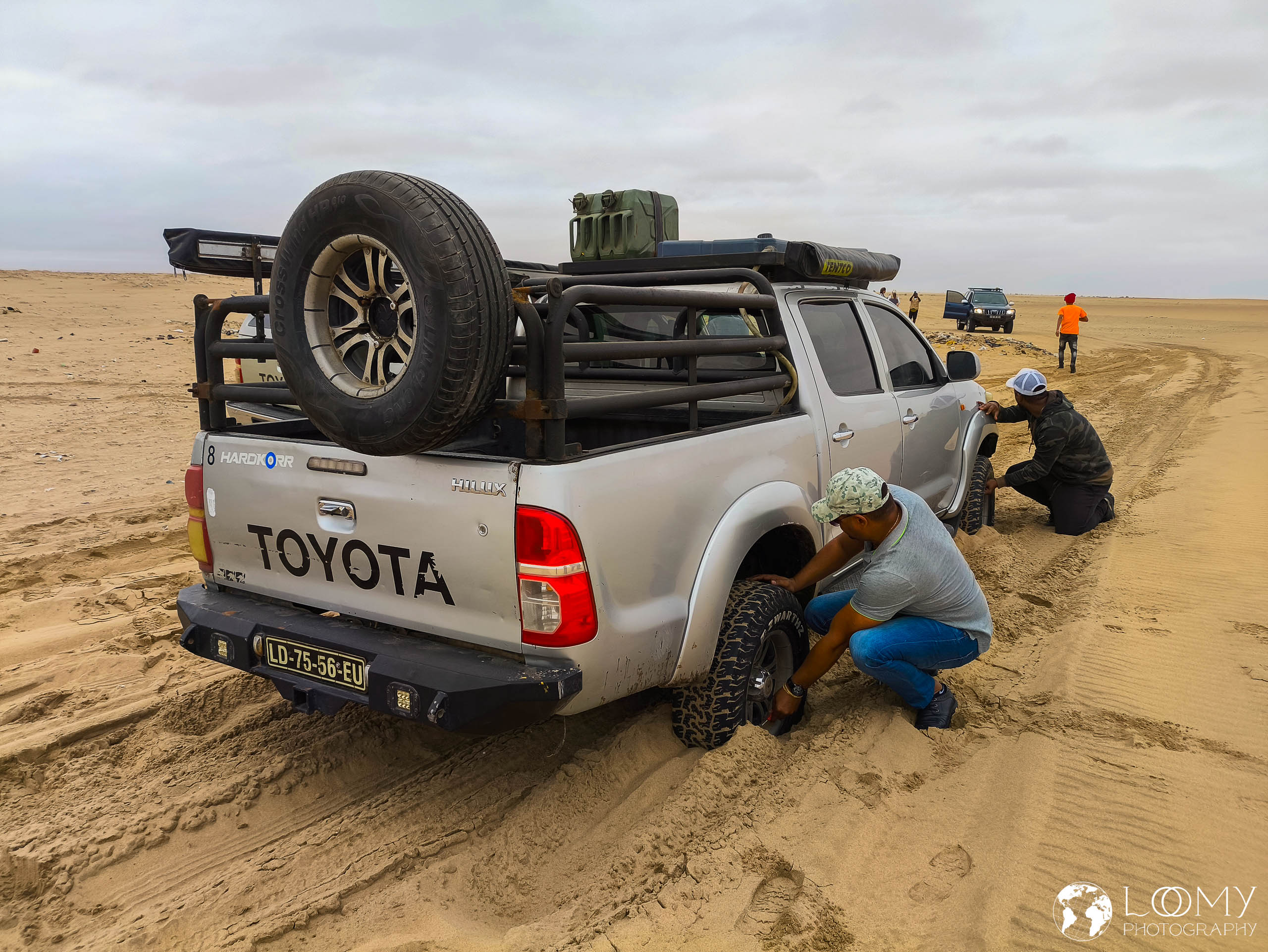 Im Sand festgefahren